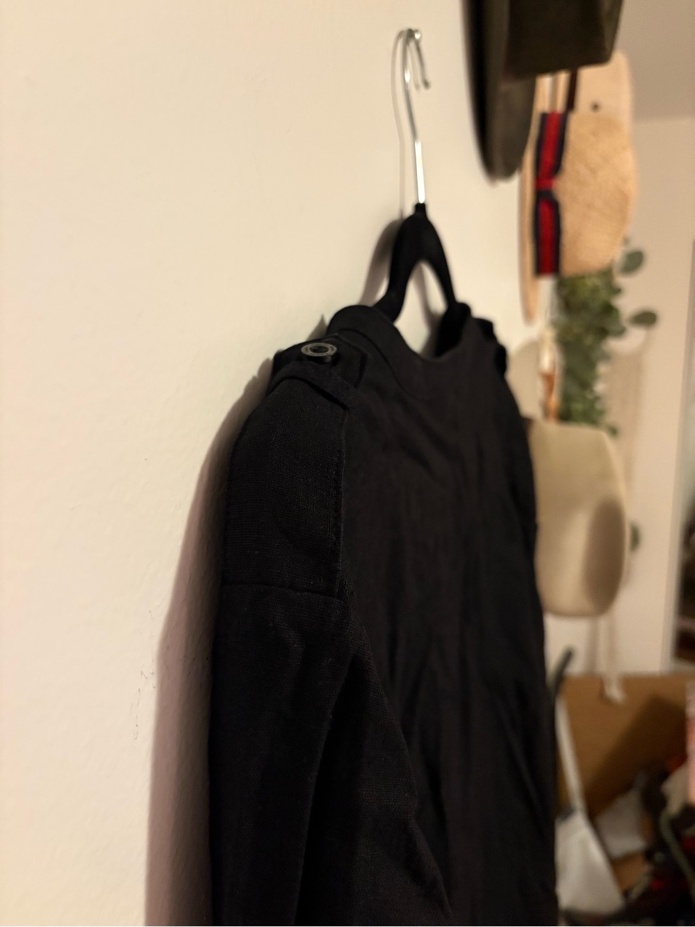 Calvin Klein Black Collared Button Dress - Picture 4 of 5